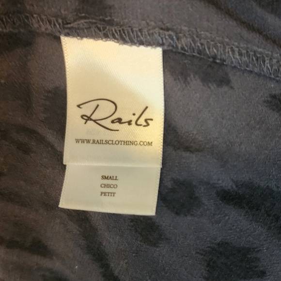 Rails Jasmine Cheetah Print Long Sleeve Mini Dress Black Size S - Picture 16 of 17